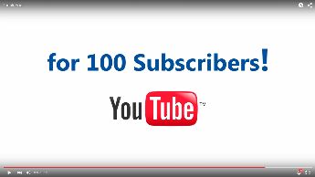 100 subscribers on Youtube! THANK YOU