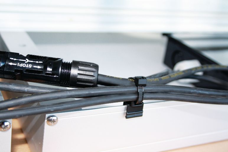 Befestigungsclips für Kabel in Solaranalagen